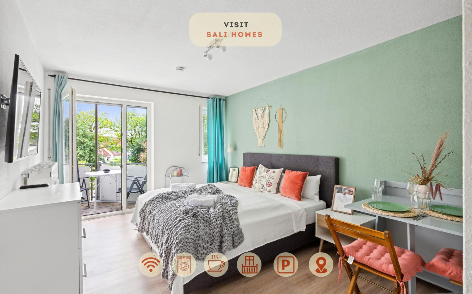 Sali Homes - Cozy Studio In Bayreuth With Ideal Access To A9 - Perfect For Ski And Cycling Enthusiasts! 외부 사진